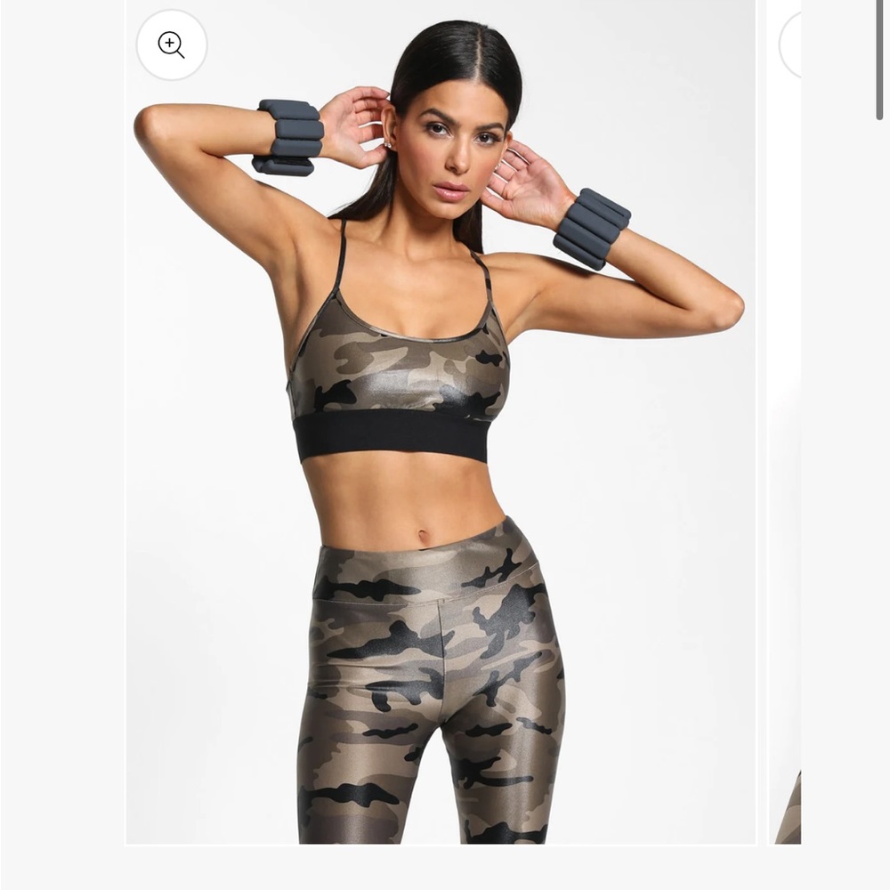 Koral Charcoal Gray sweeper bra Large